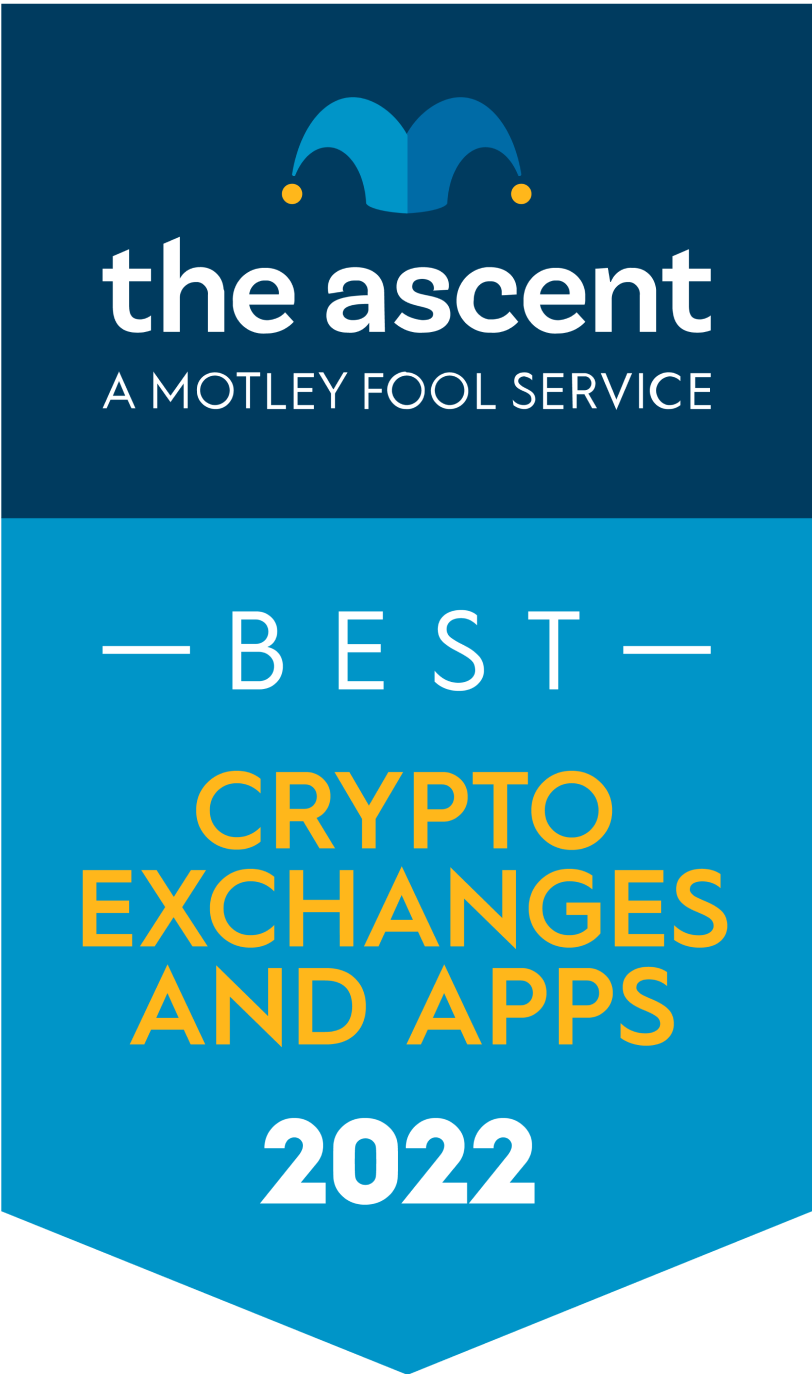 The Acent 2022 Best Crypto Exchanges badge