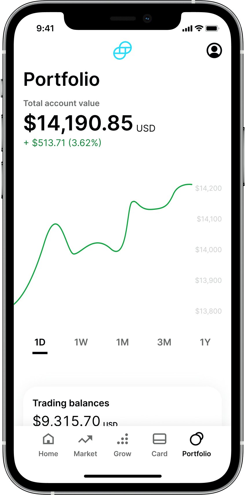 Gemini Exchange Mobile App